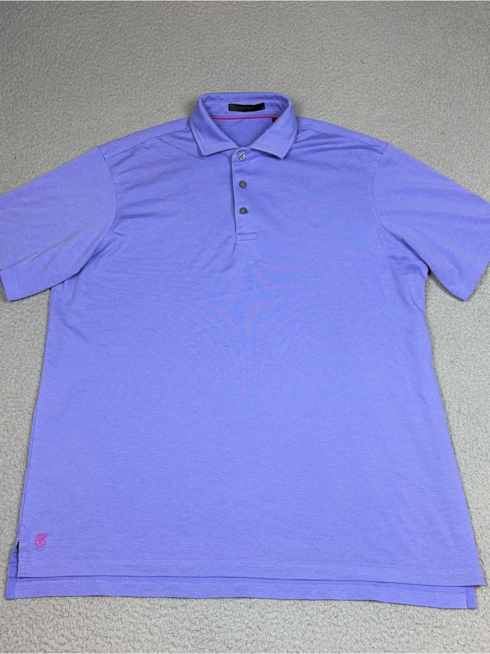 Greyson Golf Polo Men’s Large Purple Short-Sleeve Shirt Stretch Performance